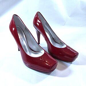 Jessica Simpson Heron Red Patent Leather Heels Size 8